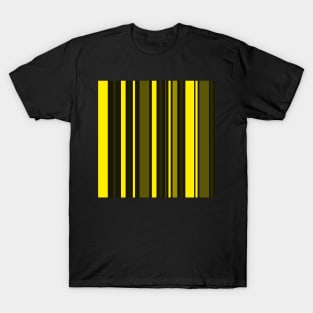 linear yellow abstract pattern T-Shirt